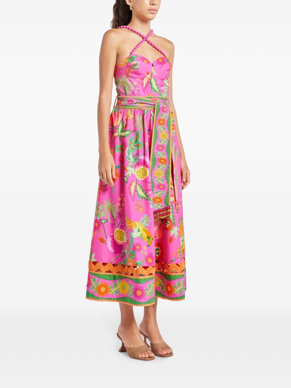 white christmas dresses Melody Floral Midi Dress main image 0