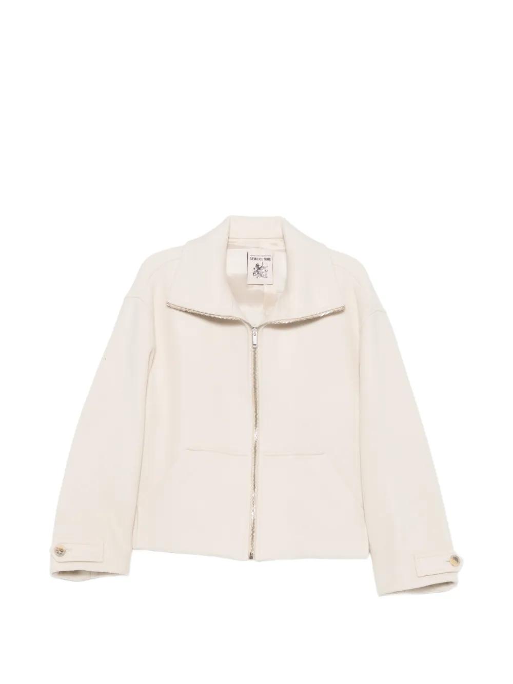 Semicouture ジップアップ ジャケット ホワイト | Lyst