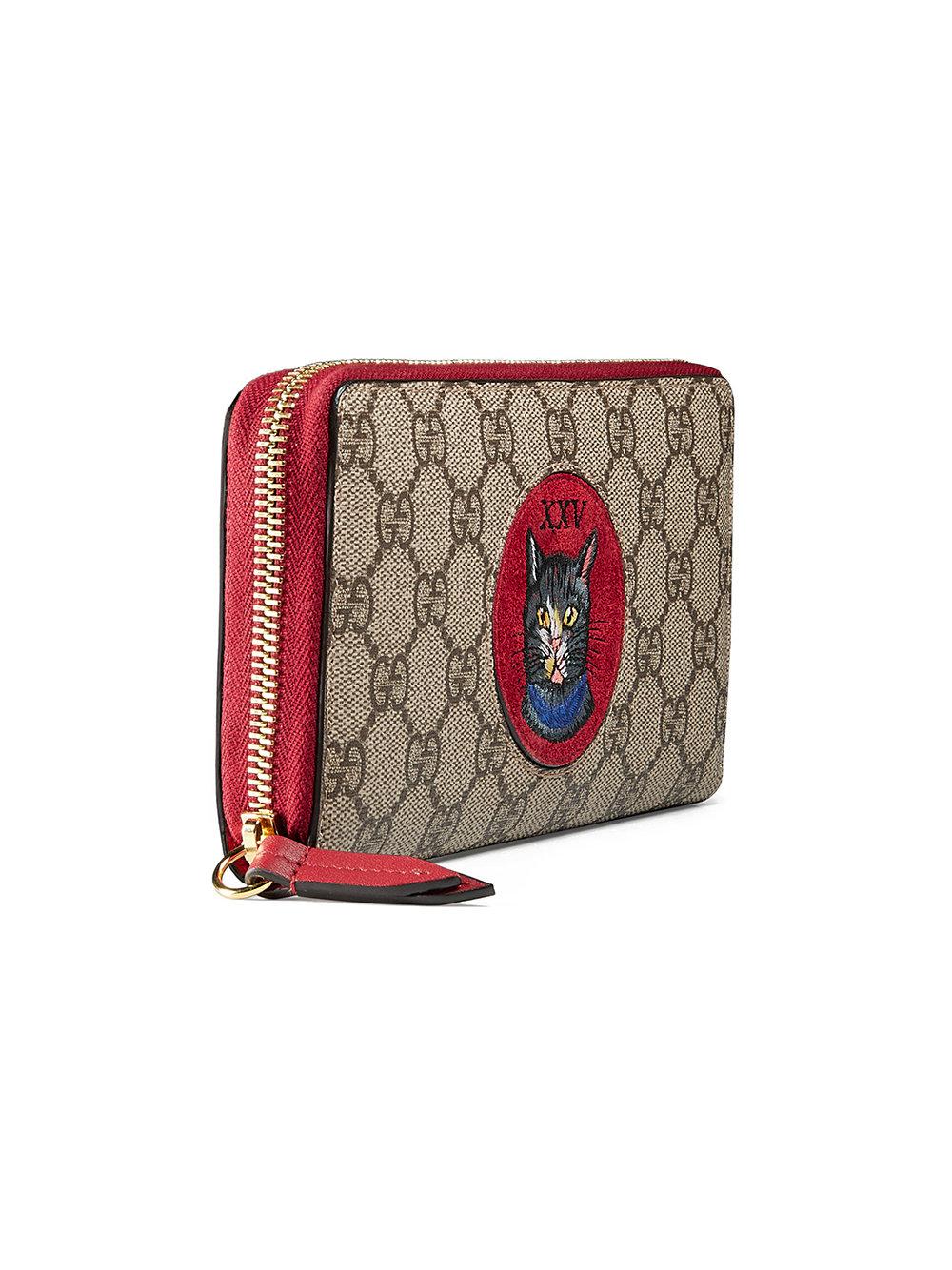 gucci supreme wallet womens