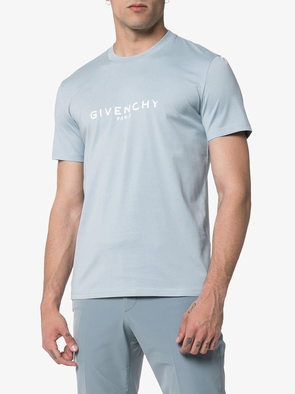 givenchy light blue t shirt