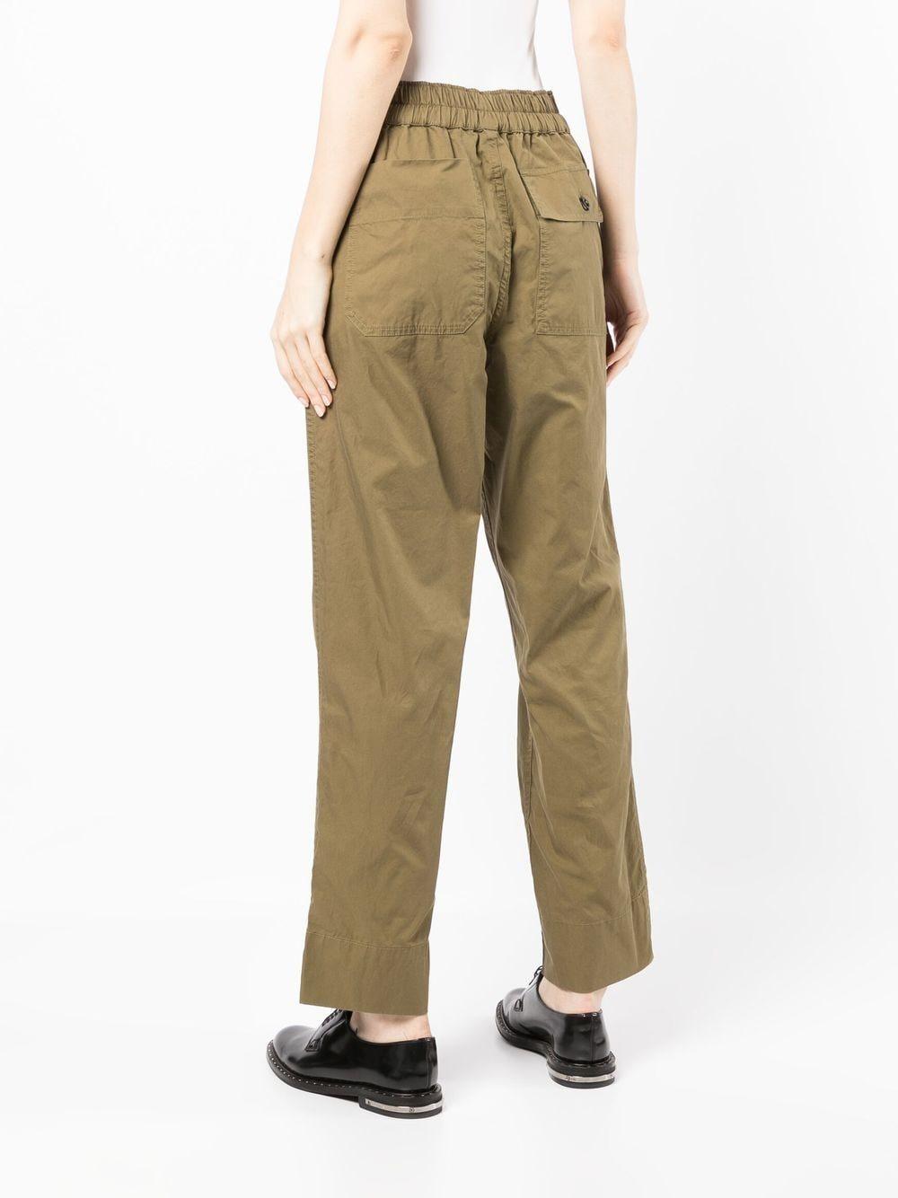 Margaret Howell Sports Cotton-twill Trousers in Green | Lyst