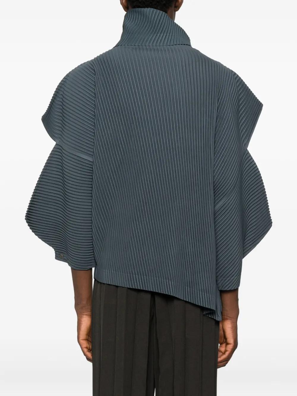 メンズ Homme Plissé Issey Miyake Angular Stone プルオーバー ブルー