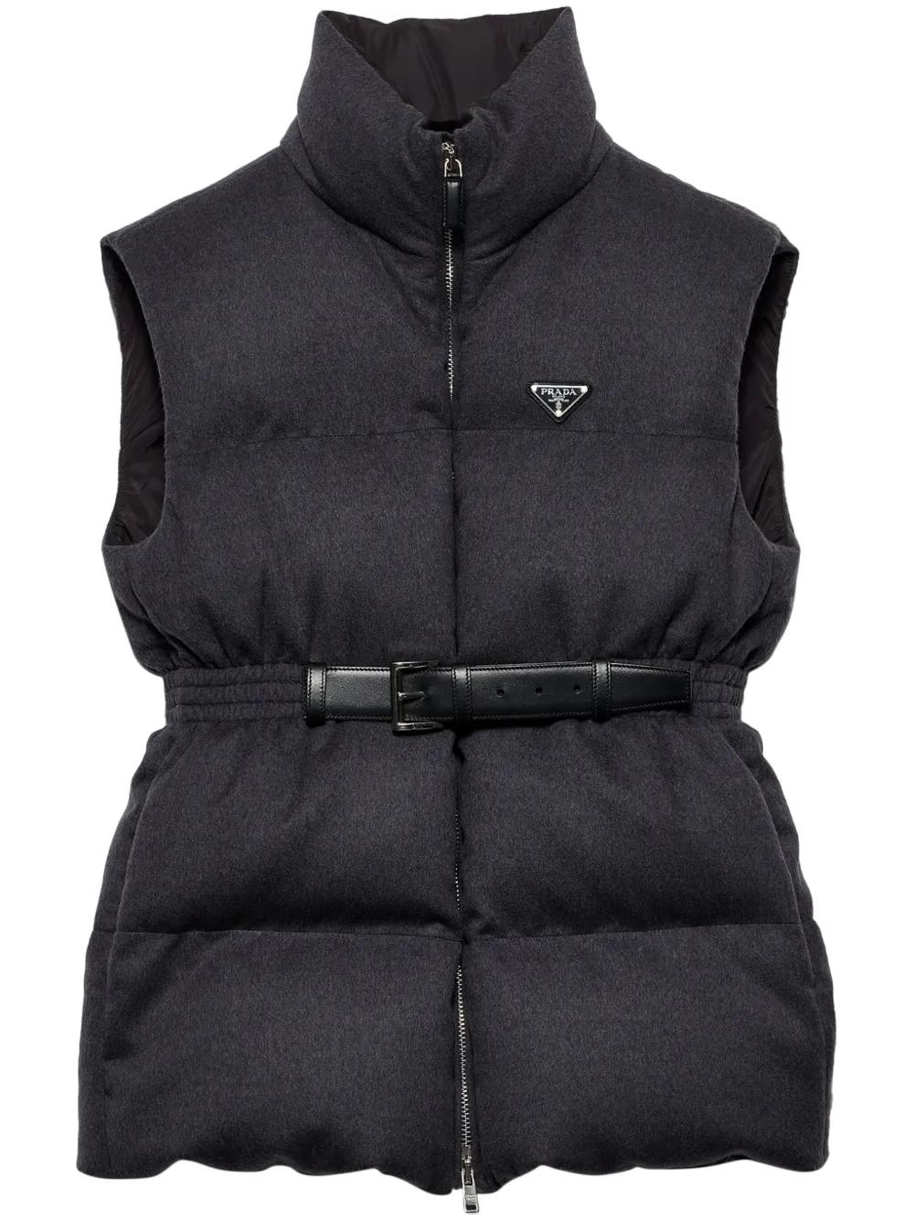 トップス Prada logo reversible vest jacket Prada Prada Logo Padded Vest in Red | Grailed