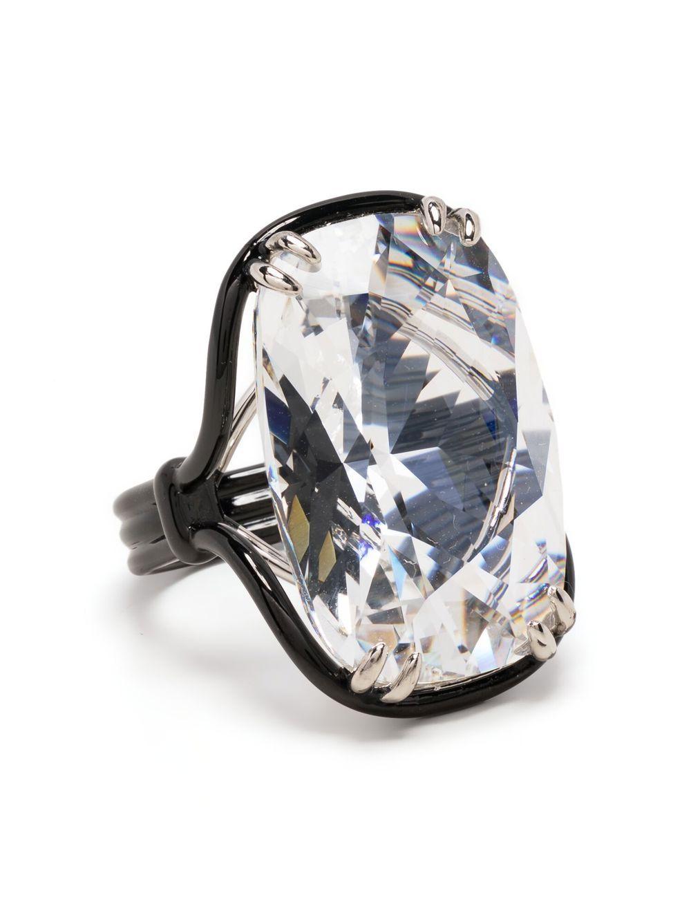 Swarovski Harmonia Crystalembellished Ring in Black Lyst