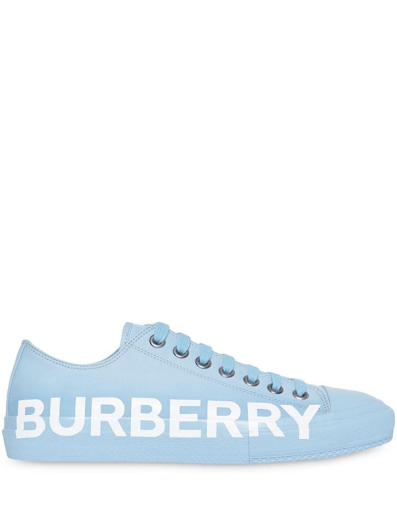 blue burberry trainers