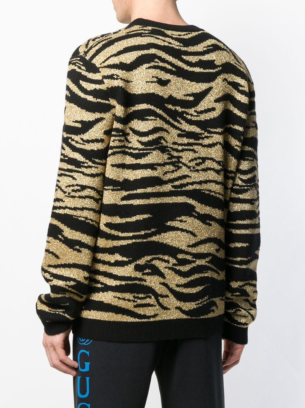 Gucci Metallic Tiger Sweater for Men | Lyst