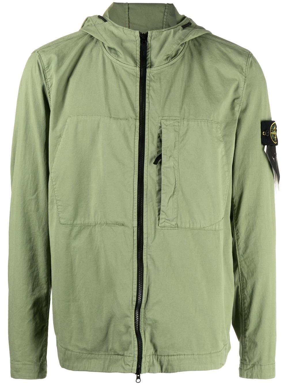 Stone Island Compass-patch Lightweight Jacket in Green for Men | Lyst