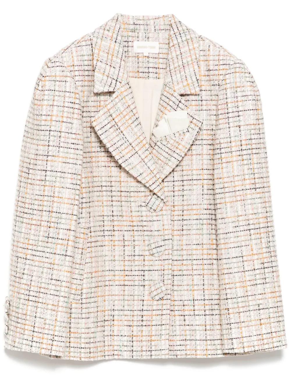 SHUSHUTONGジャケット shushutong-blue-Veste-A-Revers
