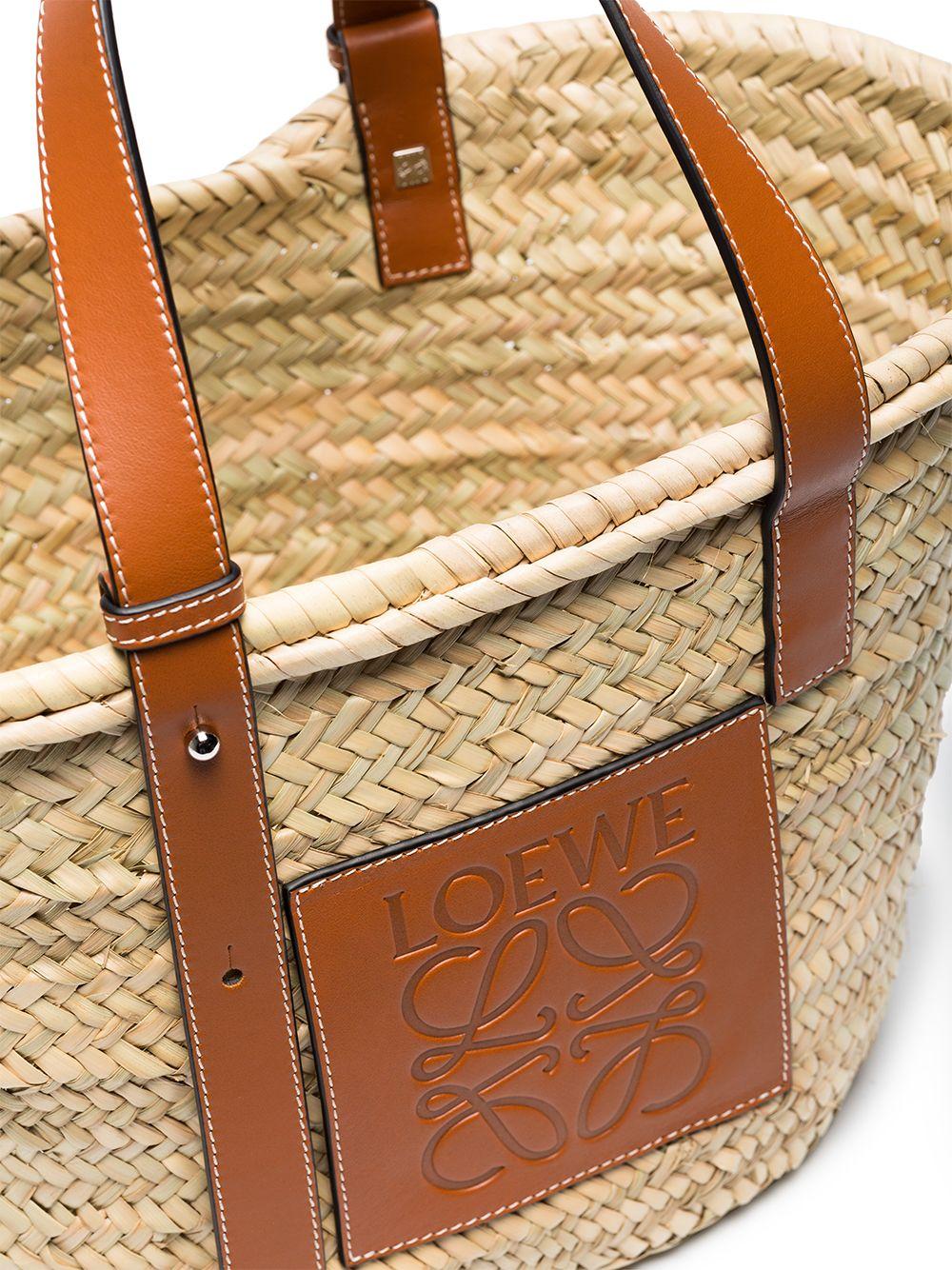 Loewe Logo Medium Basket Bag Lyst