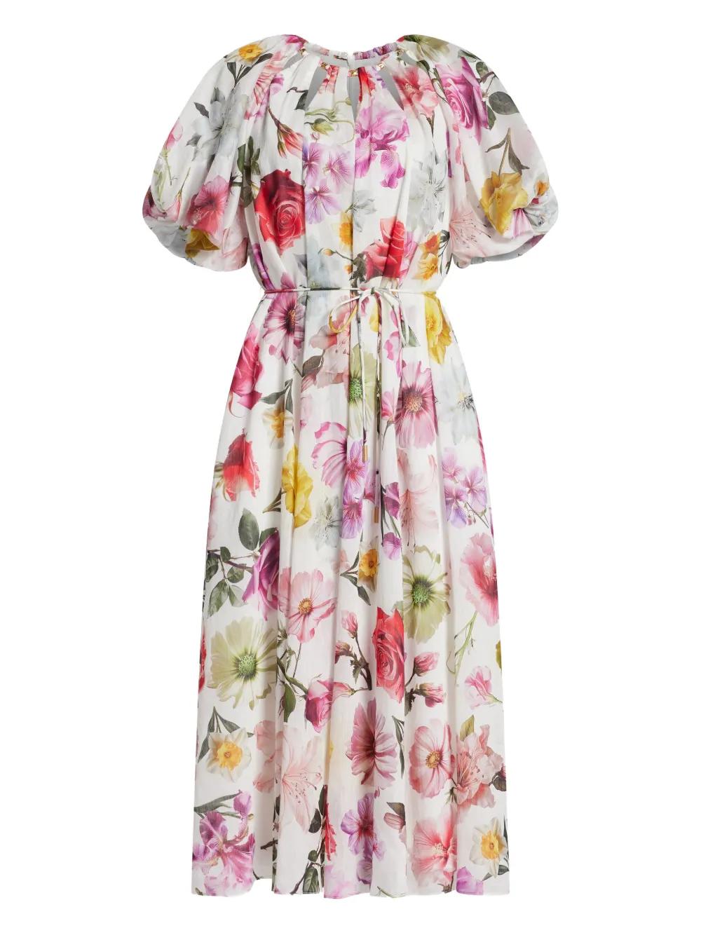 追跡便【Aje.】Fleur Midi Dress パフスリーブ ワンピース aje-white-Fleur-Midi-Dress.jpeg