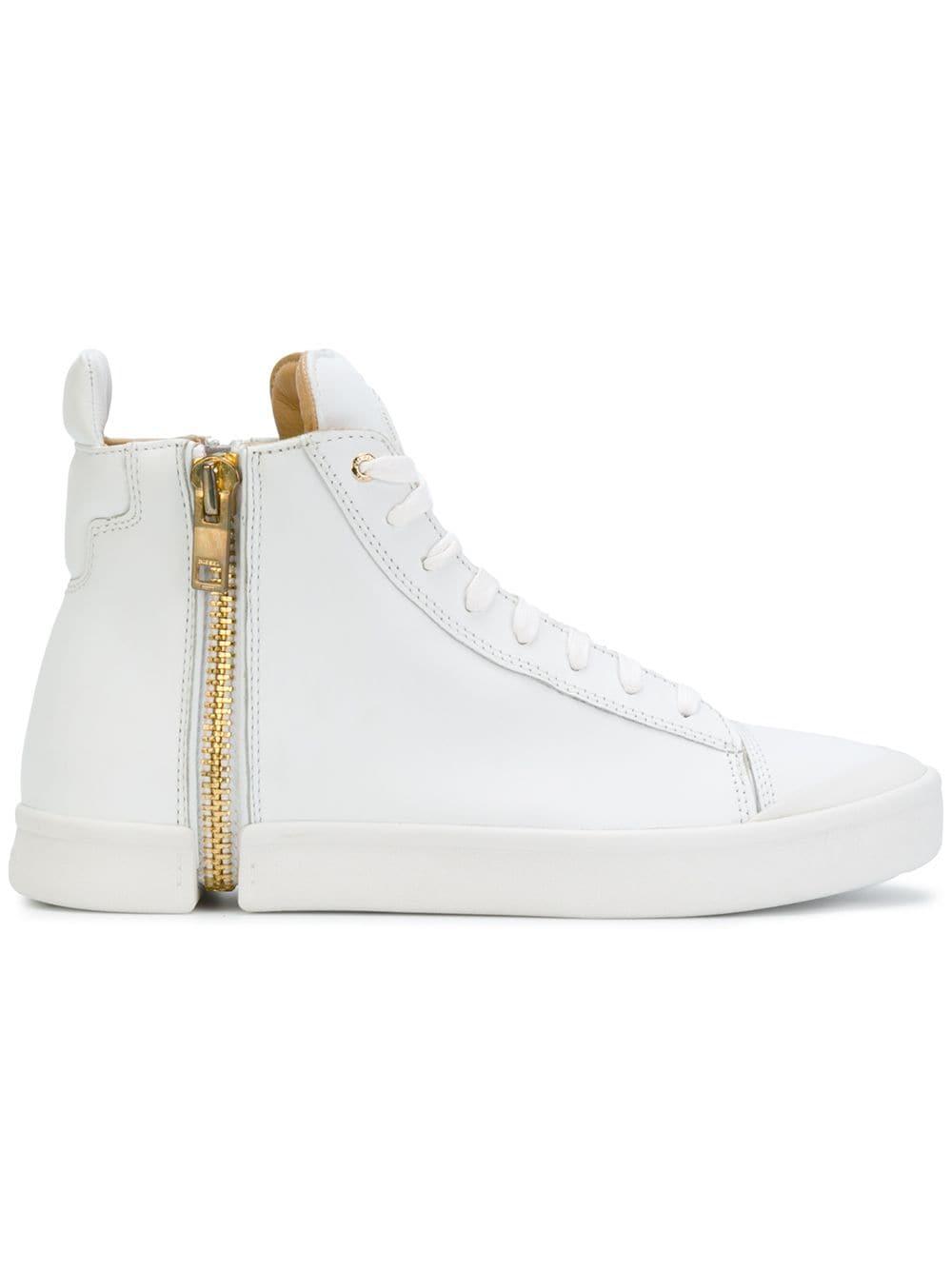 Diesel Lederschuhe Herren DIESEL High-Top-Sneakers Mit