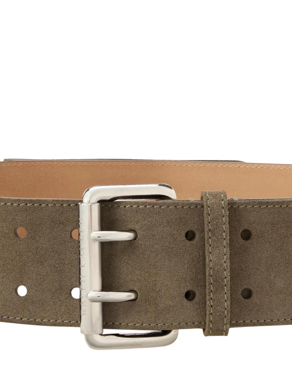 Rag & Bone Smoke Suede Belt -Medium - NWT Rag & Bone Michele Silk Scarf Belt - Sun Stripped | Editorialist main image 4