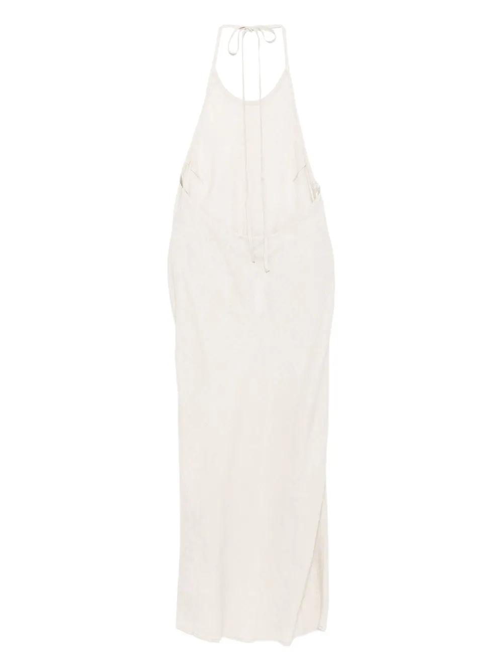 chinese dress ladies Linen Oversized Shirt - White