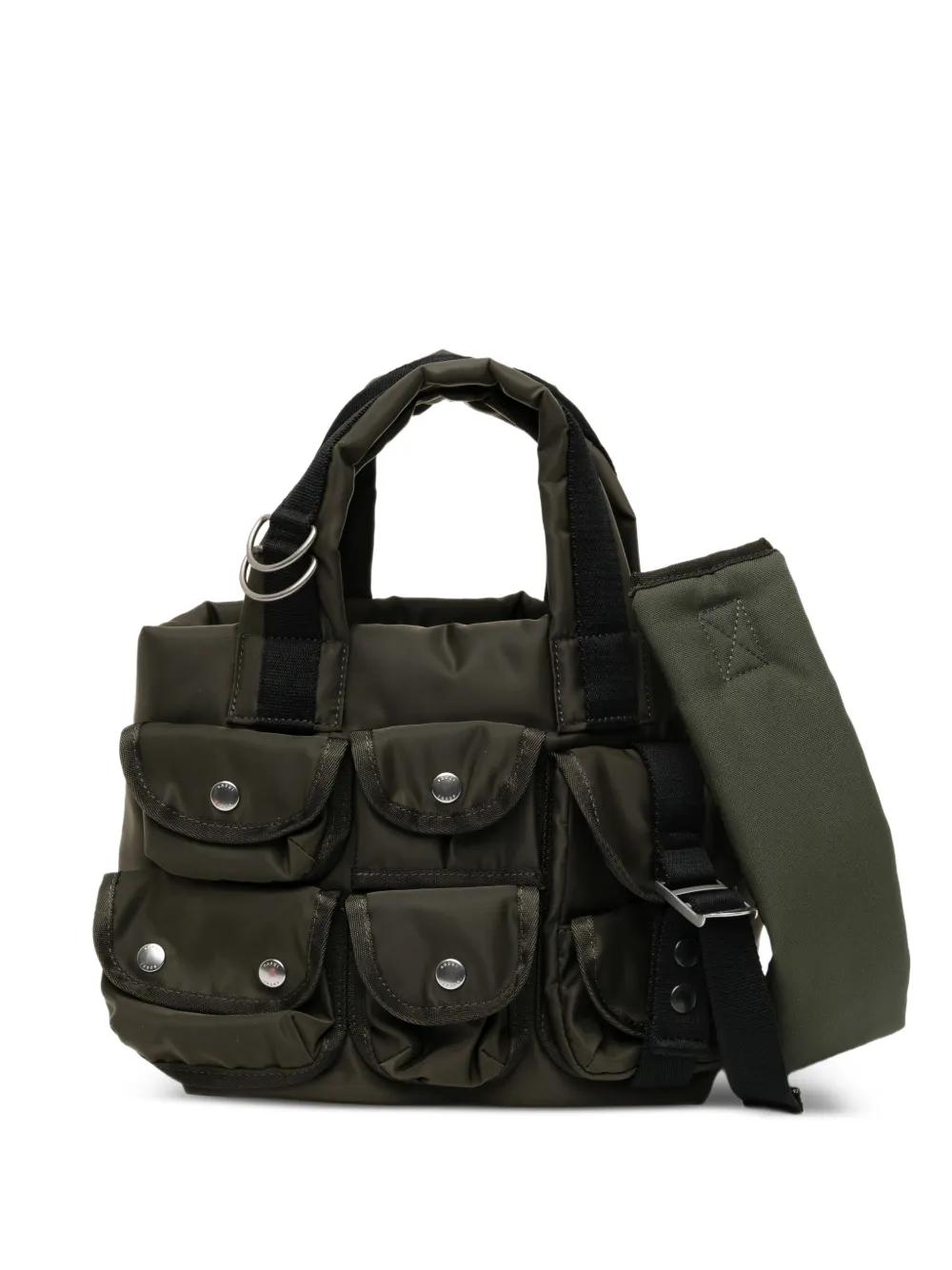 Sacai Multi-Pocket Tote Bag in Black | Lyst