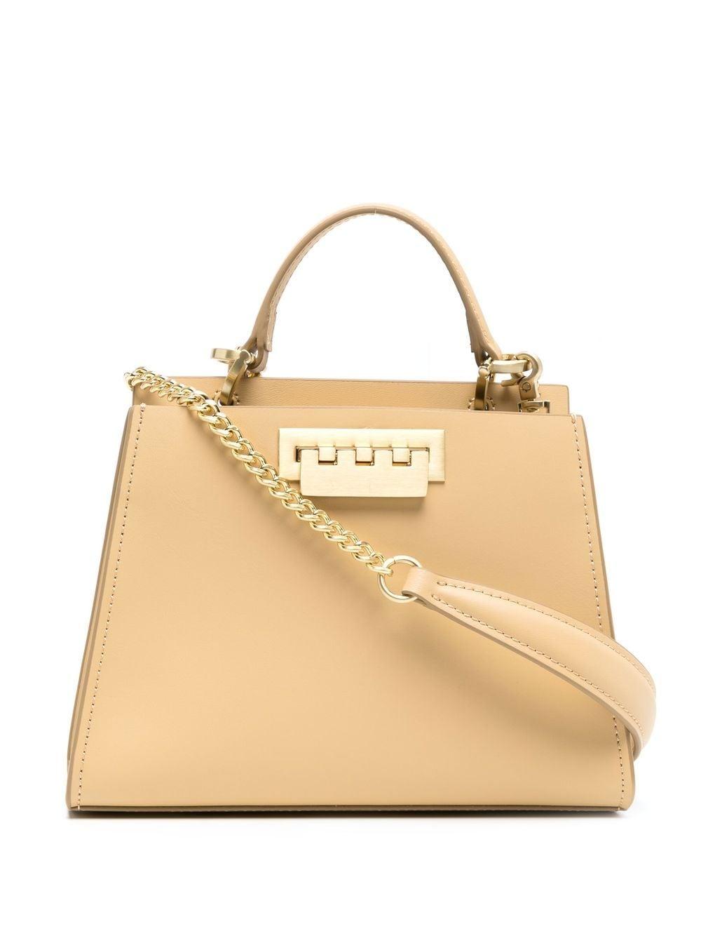 Zac Zac Posen Earthette Leather Shoulder Bag in Yellow (Natural) | Lyst