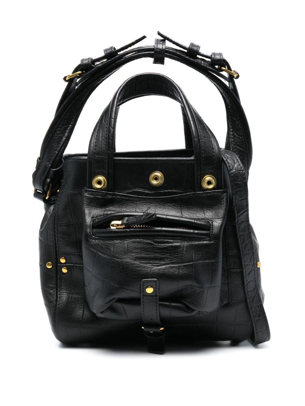 Jérôme Dreyfuss Nano Billy Leather Shoulder Bag in Black Lyst
