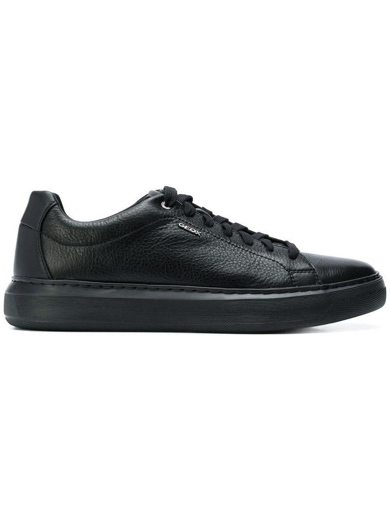 Geox Leather U Deiven B Sneakers in Black for Men | Lyst Australia