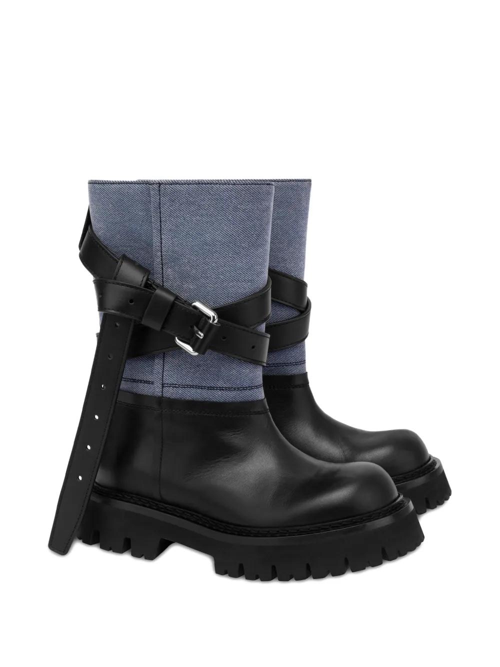 ロングブーツ Moschino FW24 Moschino Boots (MA26114C0L MF0 000 NERO) Moschino Boots - MA26055G1LMG020X