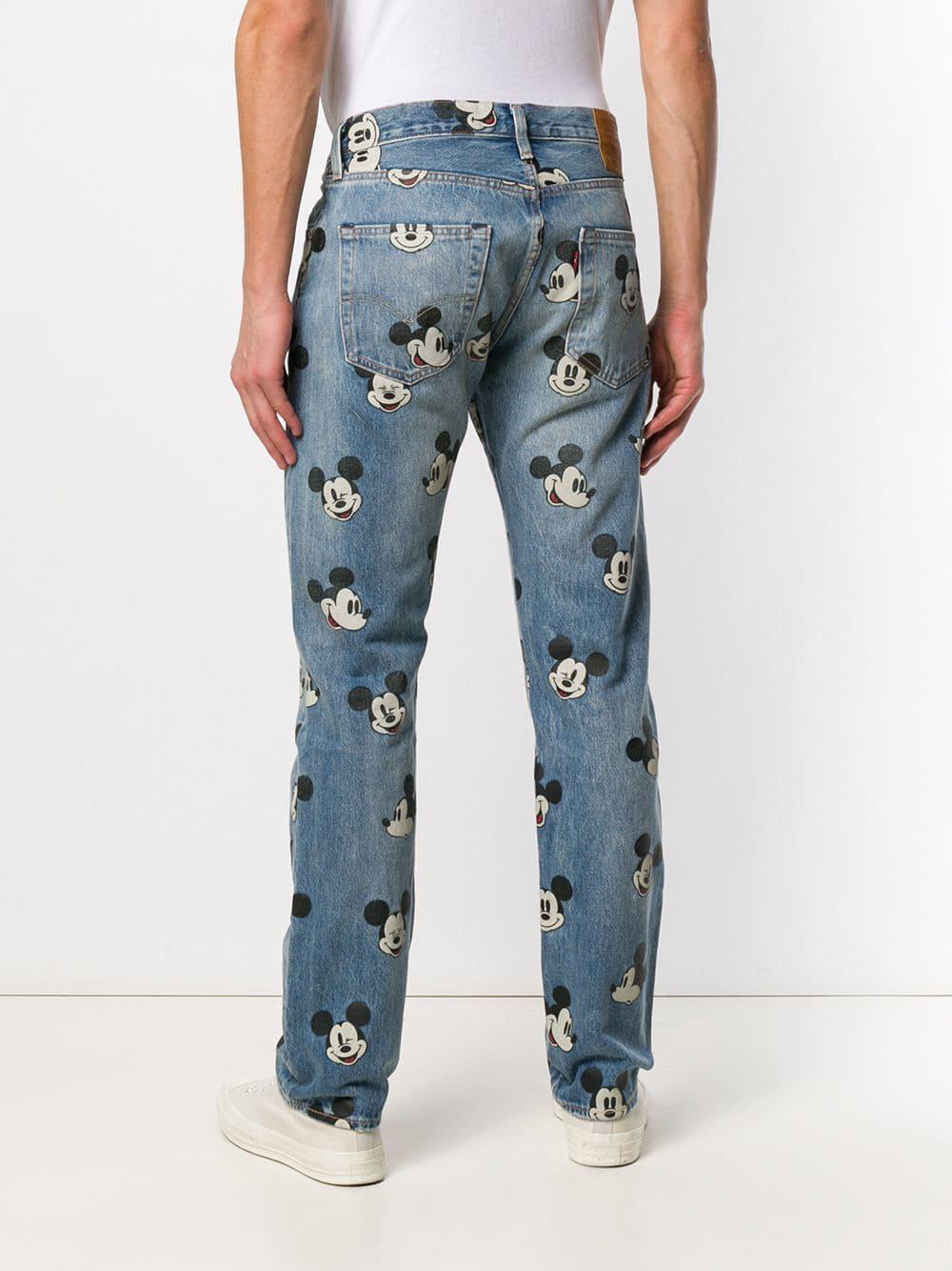 Levi's X Disney Mickey Mouse Jeans in Blue for Men | Lyst