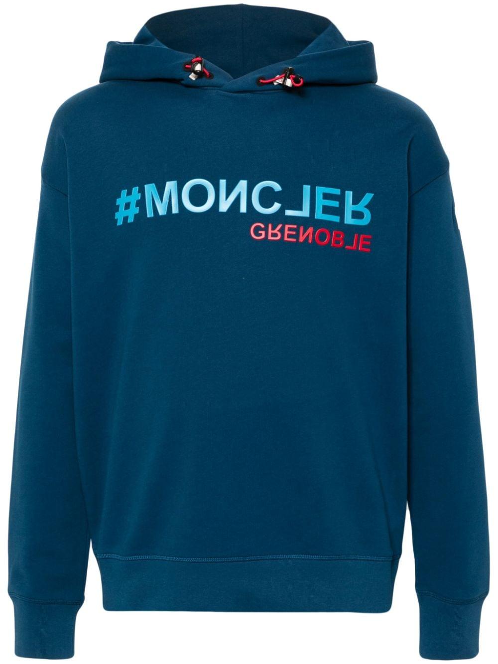 Moncler hoodie blue hotsell