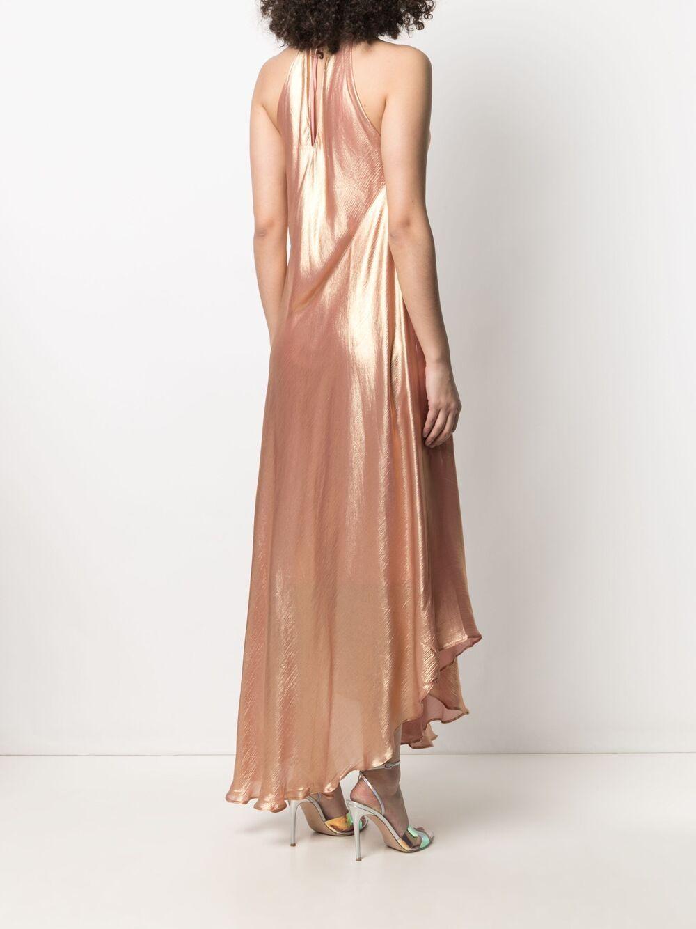 Mes Demoiselles Bomba Metallic Halterneck Dress Lyst