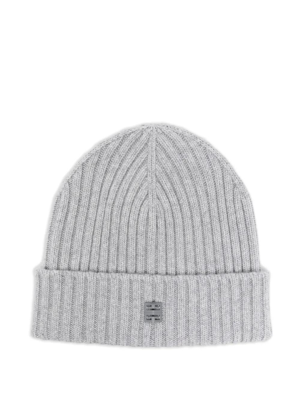 Patch Logo Beanie Givenchy in grey Givenchy Patch Logo Beanie Grey Givenchy main image 4