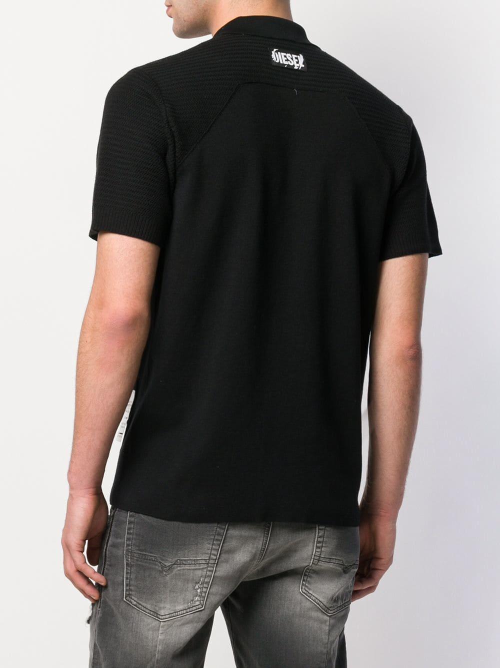 half zip polo shirt mens