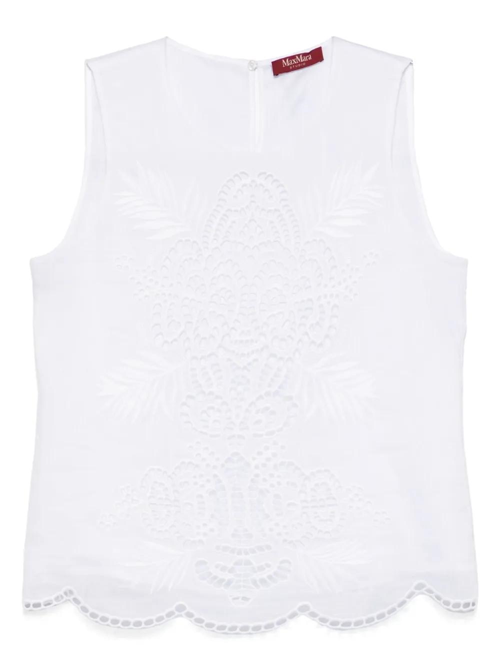 【送料&関税込】Max Mara White ette Opache Top White Top 