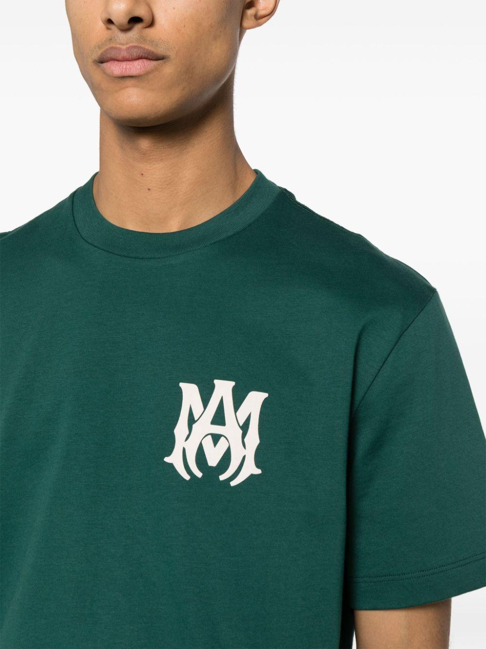 Tシャツ・カットソー AMIRI Men T Shirts AMOUBN1059CO Green AMIRI Green 'MA' T-Shirt Amiri