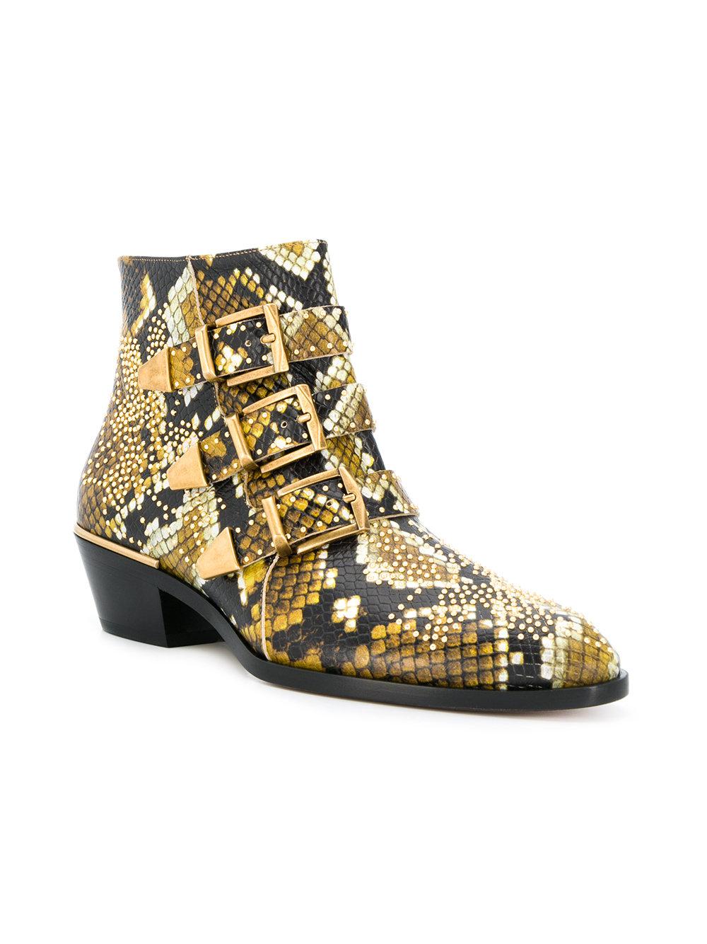 chloe susanna boots python