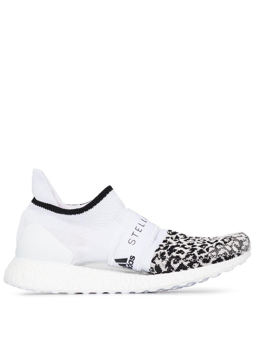 Sprog Destruktiv Cruelty adidas By Stella McCartney Ultraboost Leopard-print Sneakers in White | Lyst