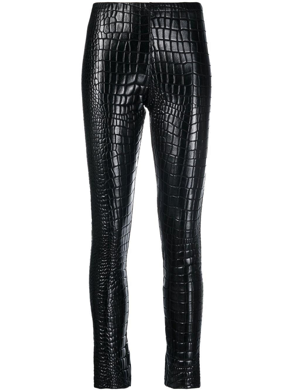 Junya Watanabe Embossed Crocodile Effect leggings in Black Lyst Canada