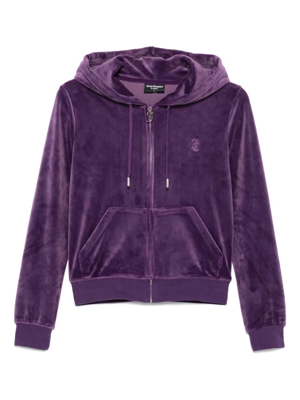 Vintage Juicy Couture Velour Hoodie Track Jacket Extra Small