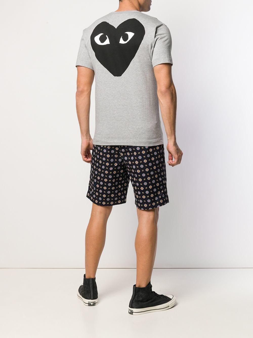 comme des garcons play grey t shirt