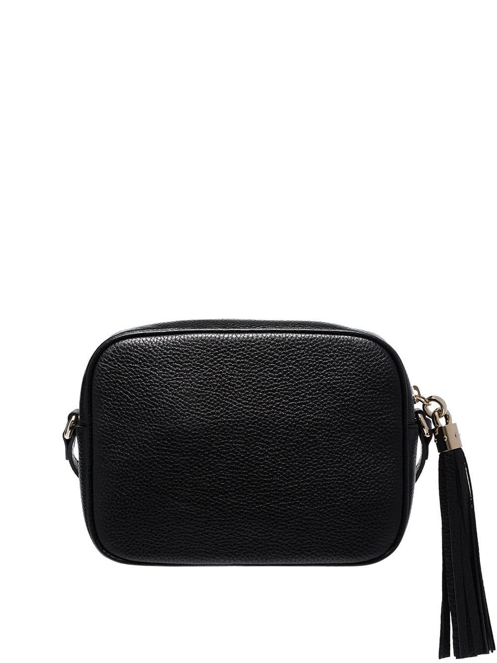 Gucci Leather Small Soho Disco Shoulder Bag in Black - Lyst
