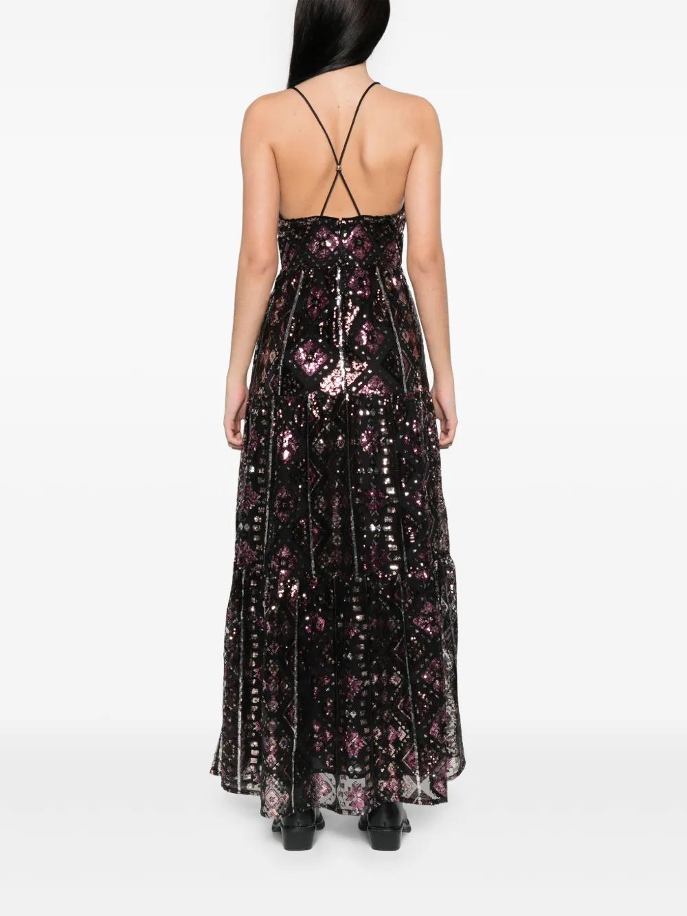 green emerald velvet dress Bash Paris Grace Dress