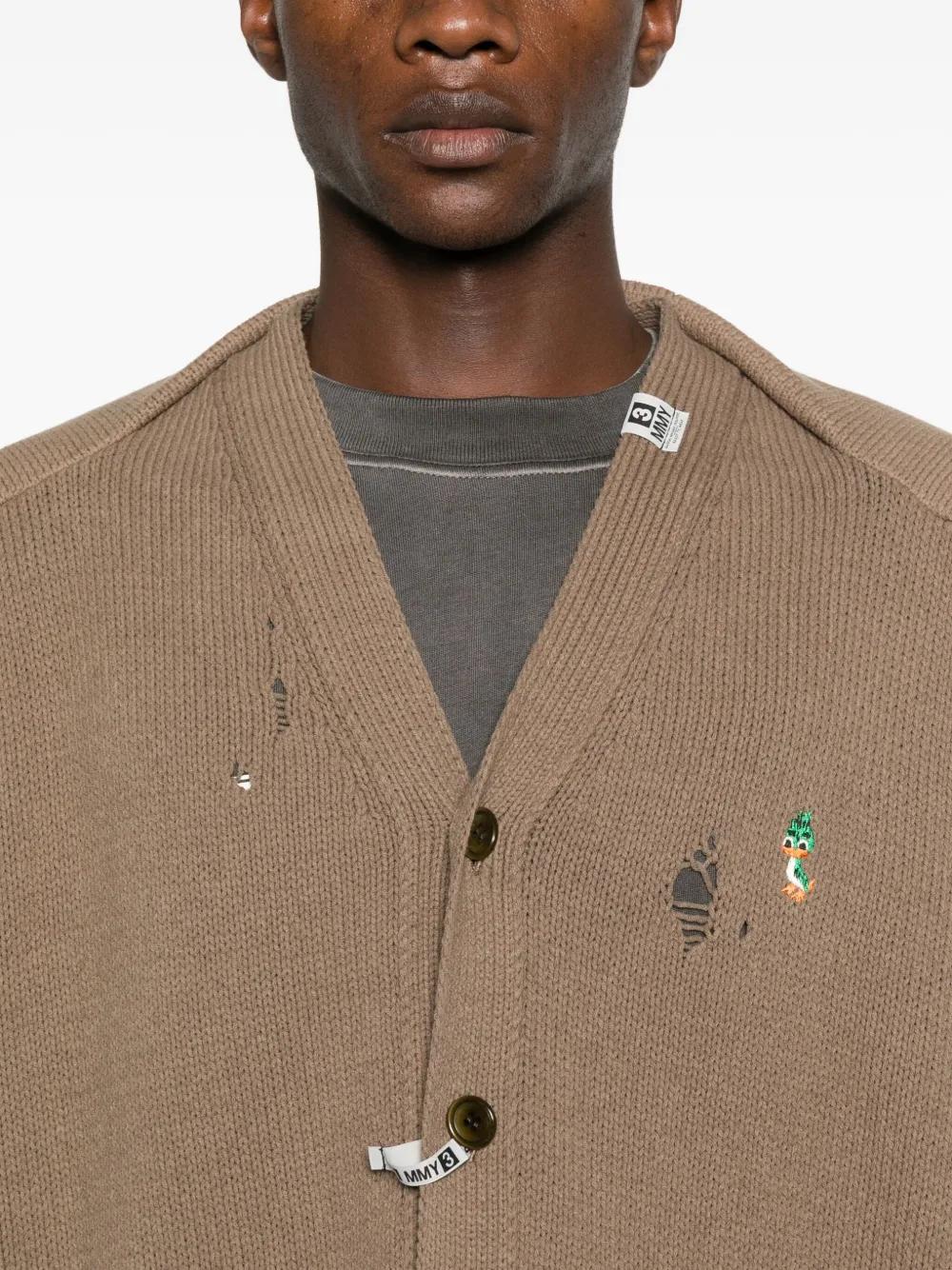 メンズ Maison Mihara Yasuhiro ショール カーディガン ブラウン | Lyst