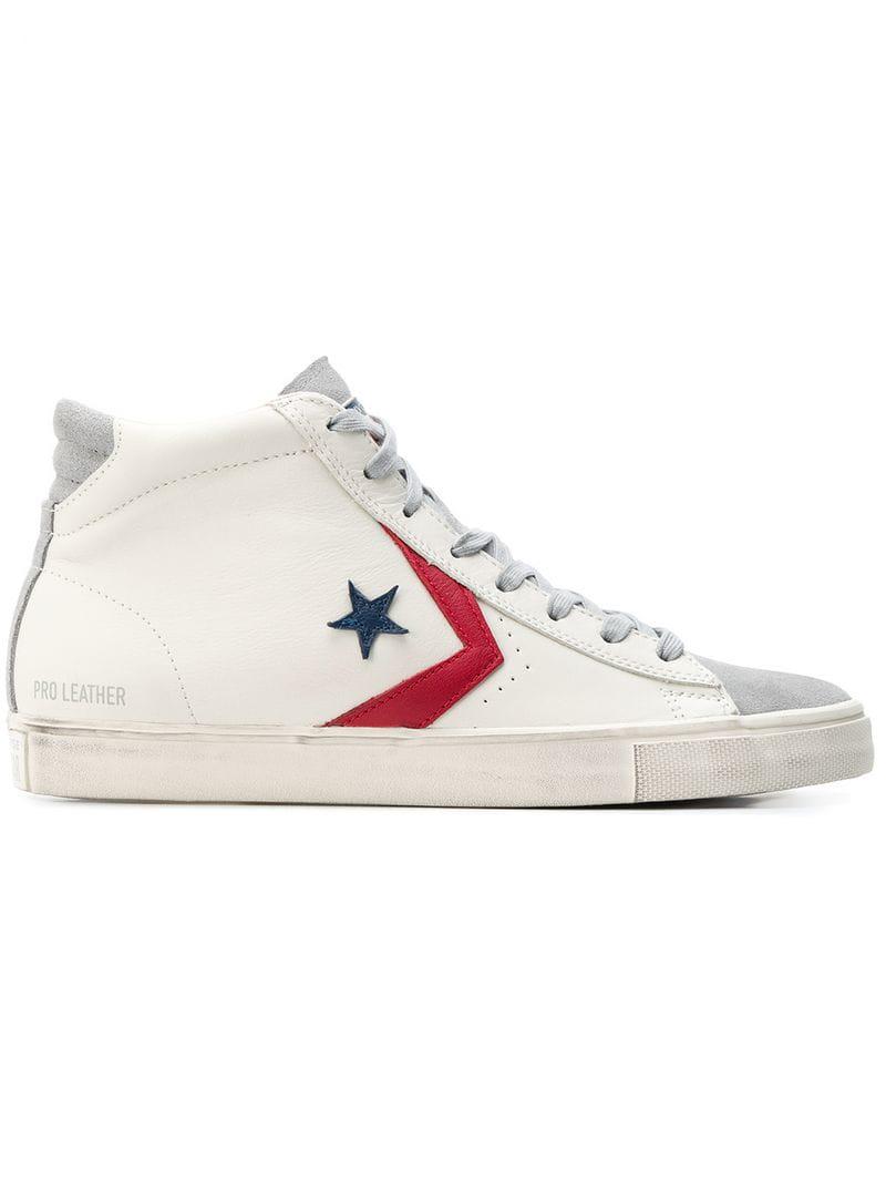 converse pro leather off white