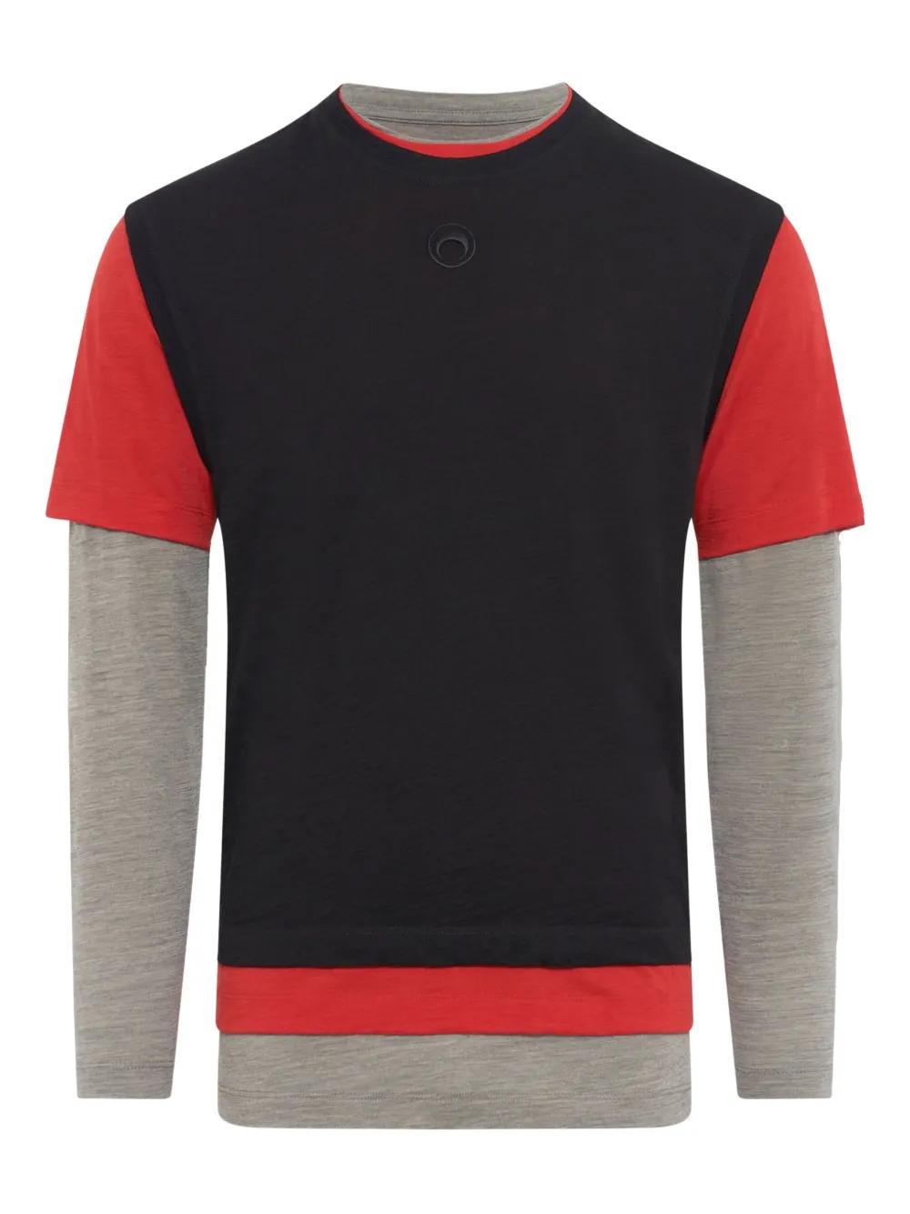 Tシャツ・カットソー MARINE SERRE DRAPED STATUE CREWNECK TOP MARINE SERRE - Women Recycled Draped Statue Jersey SS