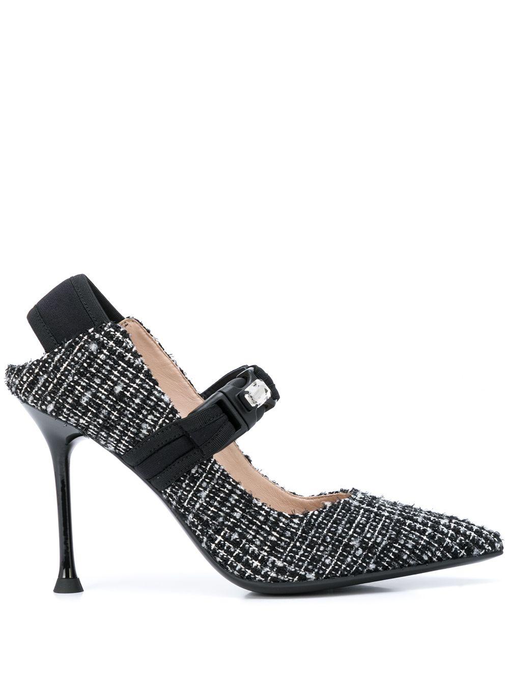 Alberto Gozzi Cotton Embellished Mary Jane Pumps in Black - Lyst