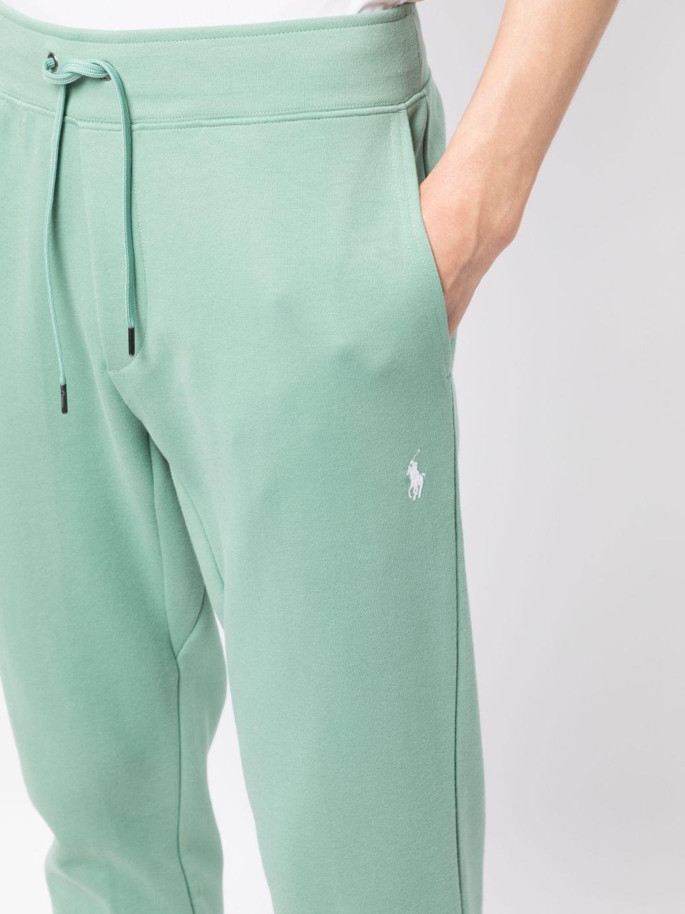 Polo Ralph Lauren Embroidered-logo Track Trousers in Green for Men | Lyst