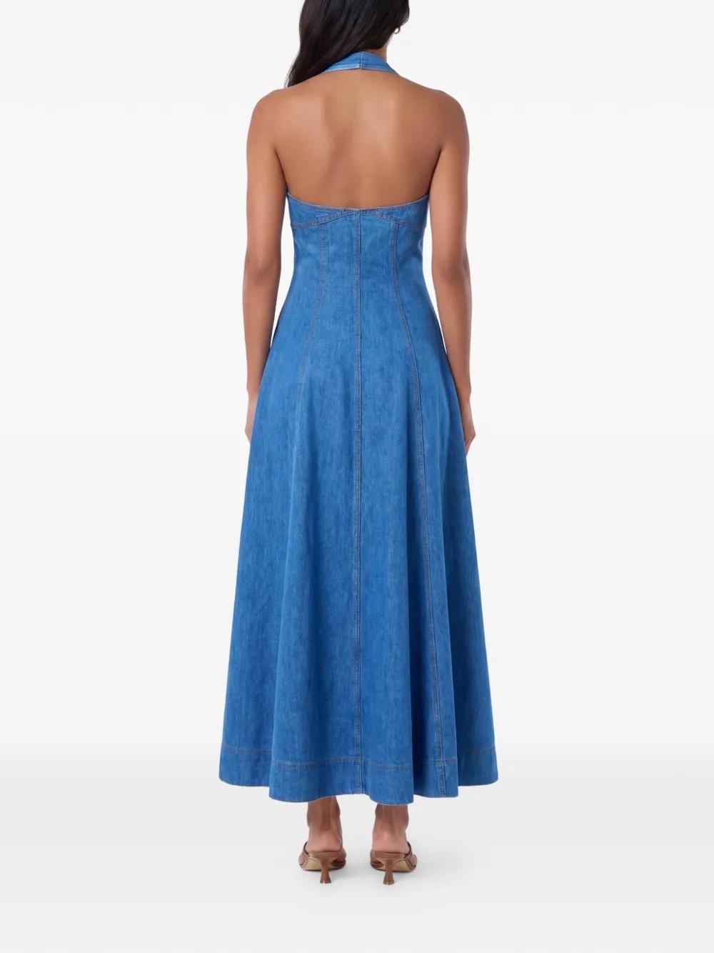 jean bridesmaid dress Bridesmaid Dress with Lace Bust and V-Neck
