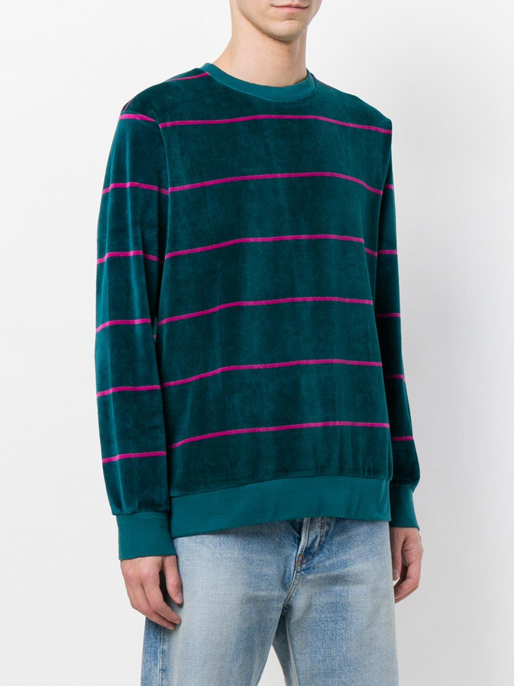 Stussy Velvet Sweatshirt in Green for Men | Lyst