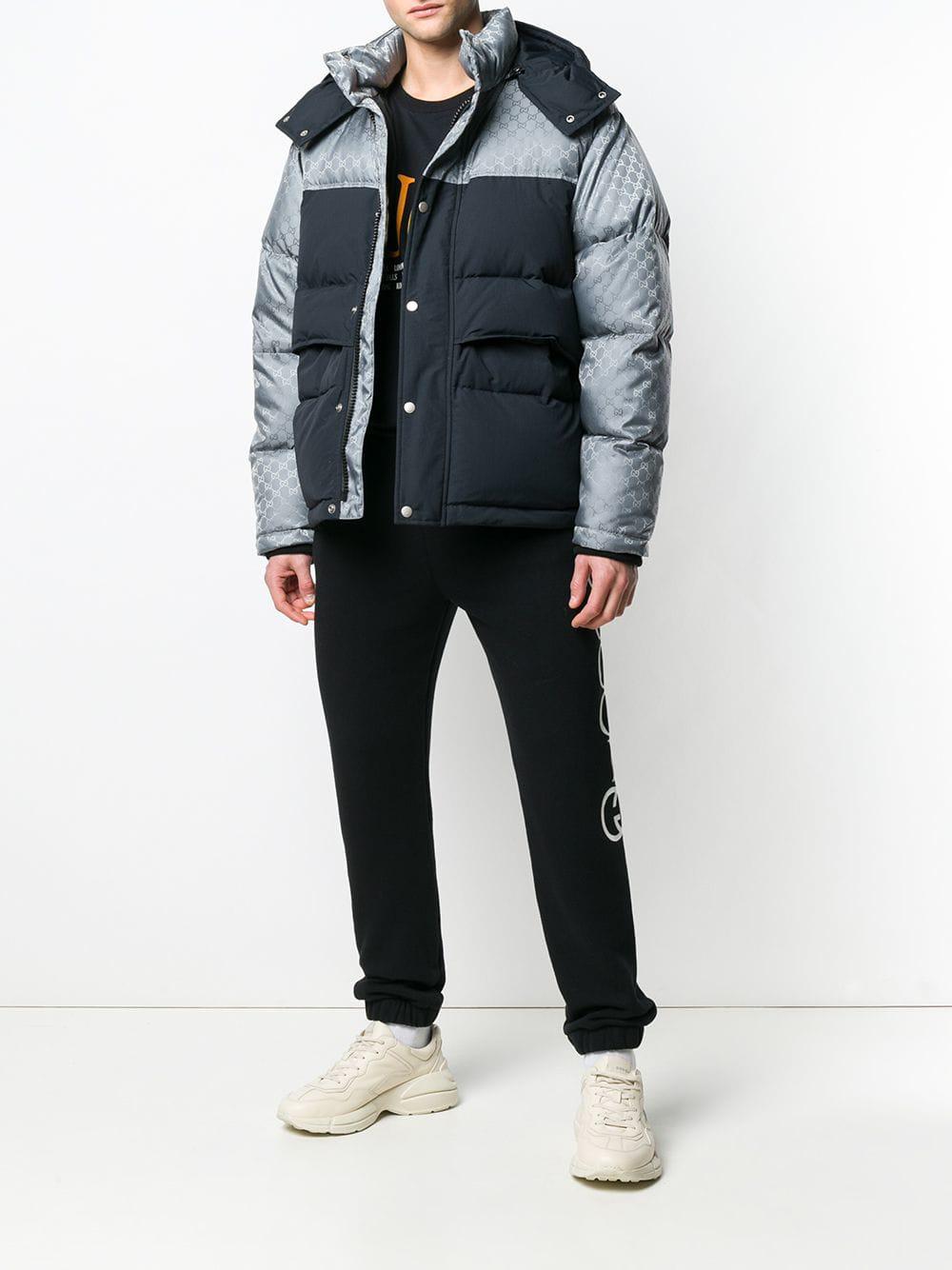 Padded Down Jacket in Black - Gucci