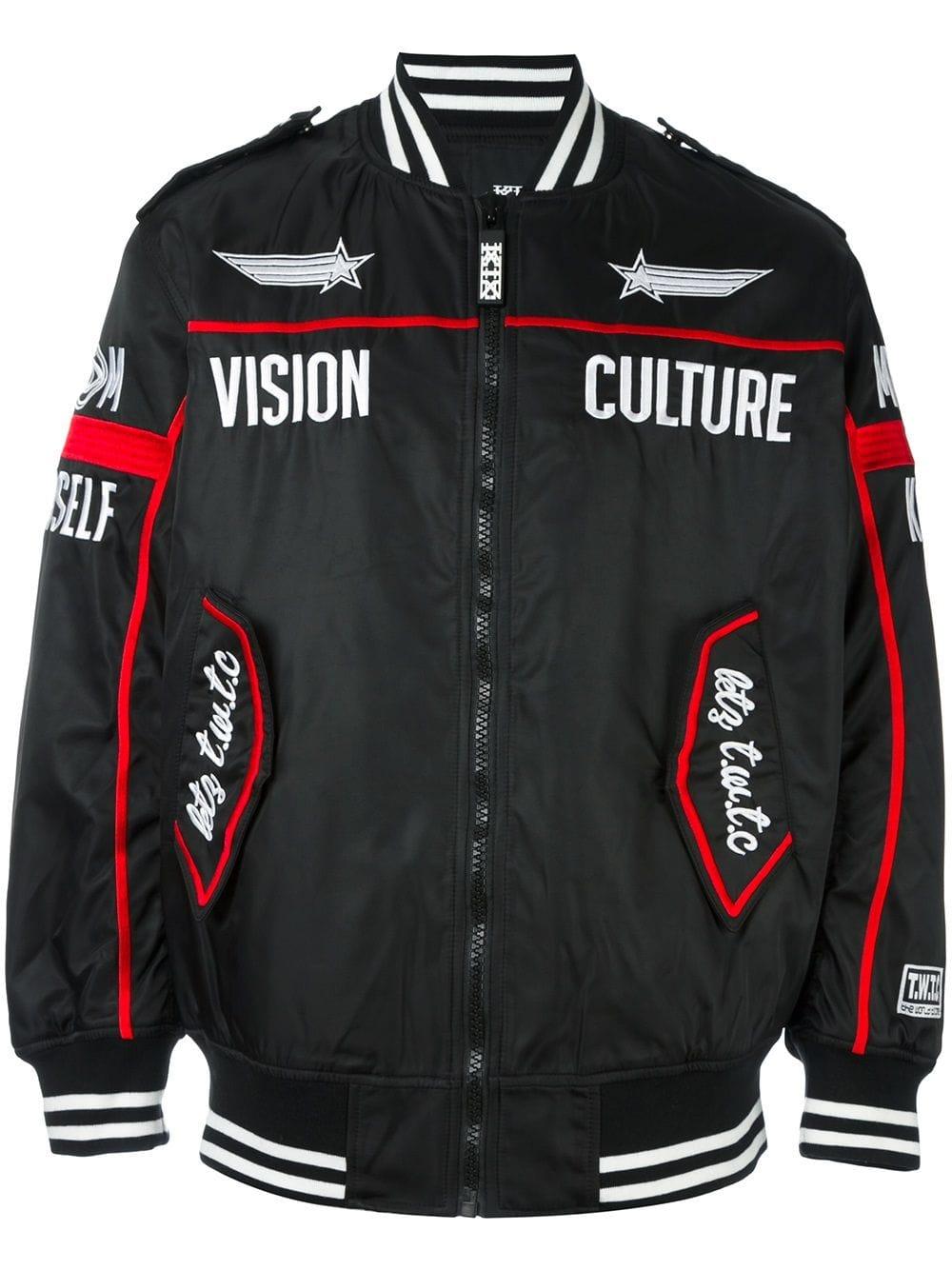 KTZ Synthetic Embroidered Bomber Jacket in Black for Men - Lyst