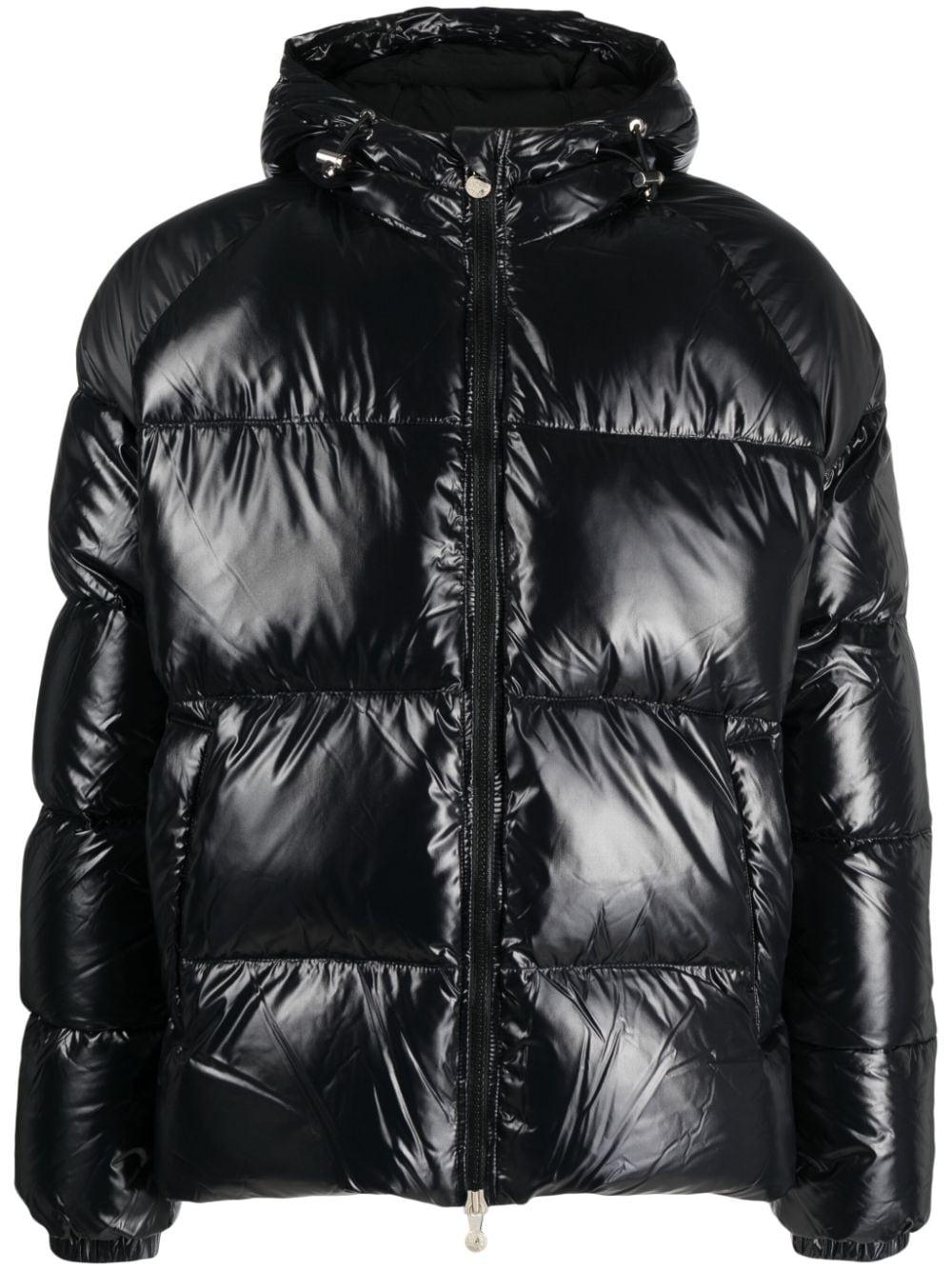 Pyrenex High-shine Duck-down Jacket in Black for Men | Lyst
