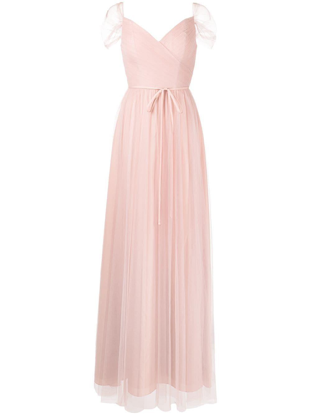 Marchesa Florence Gathered-tulle Gown in Pink | Lyst