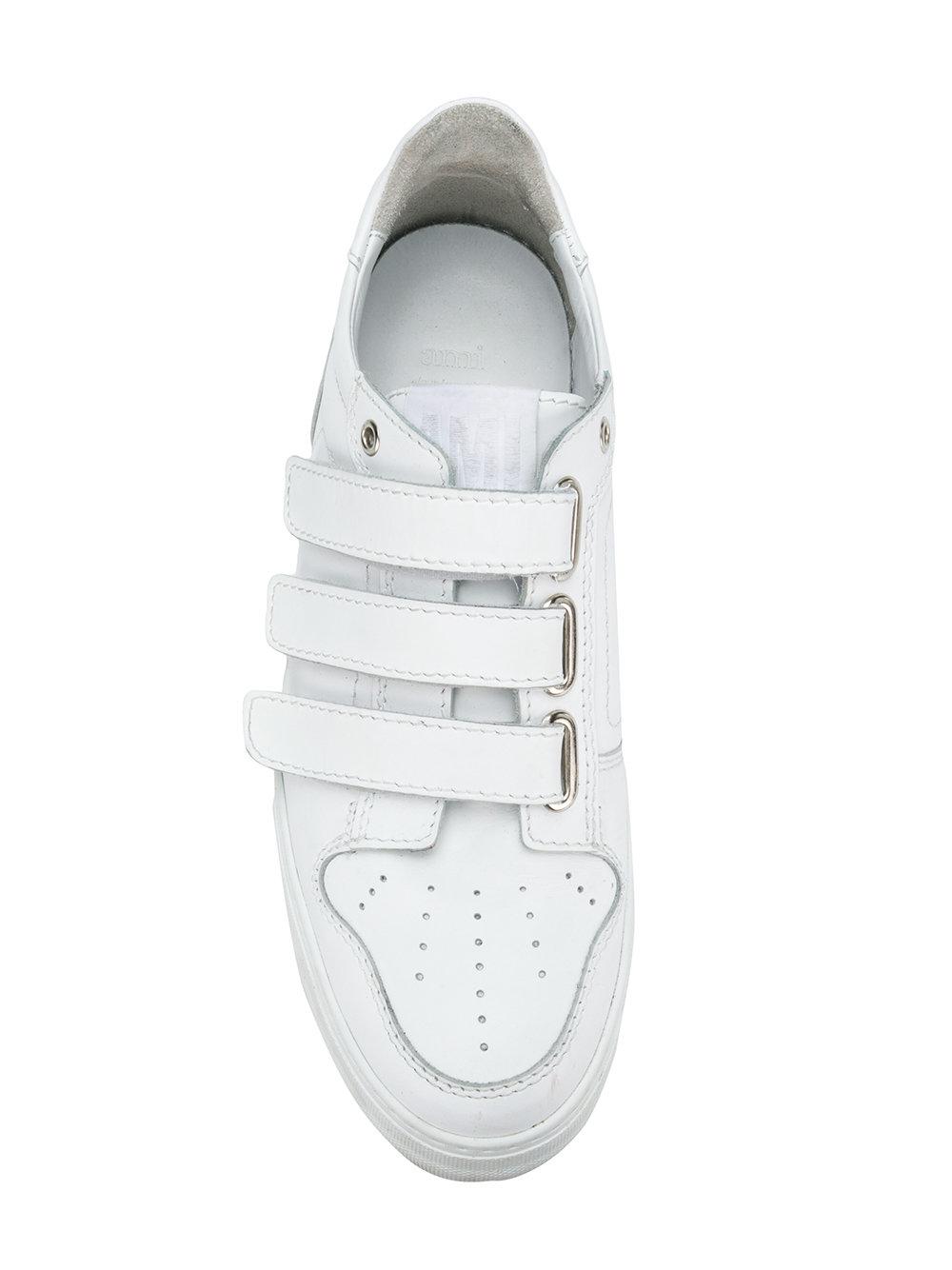 Baskets scratch semelle haute Cuir AMI pour homme en coloris Blanc - Lyst