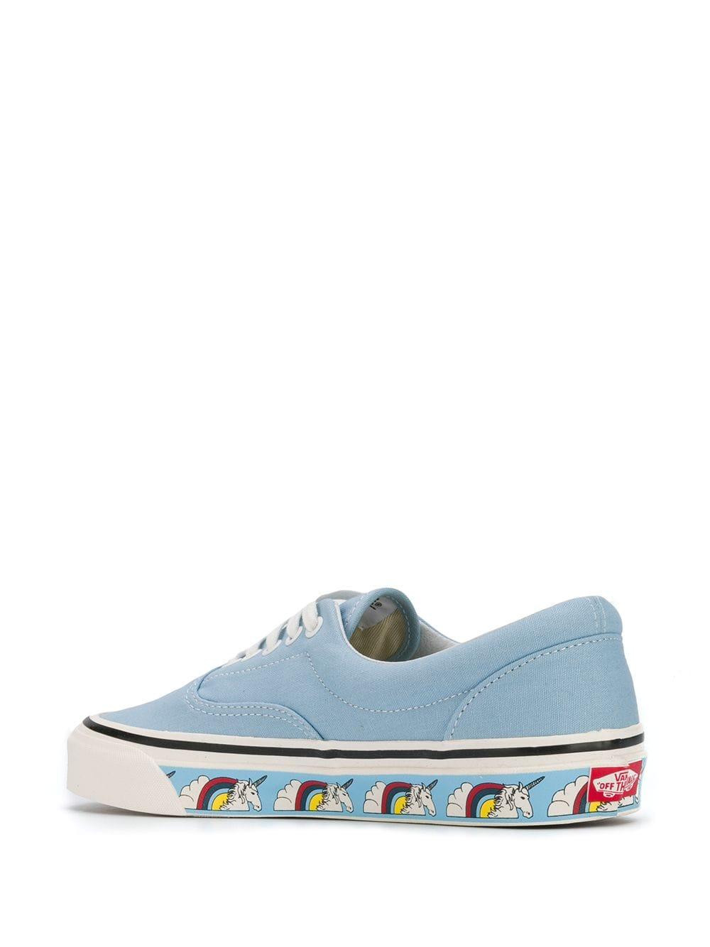 zapatos vans cuadriculados unicornio