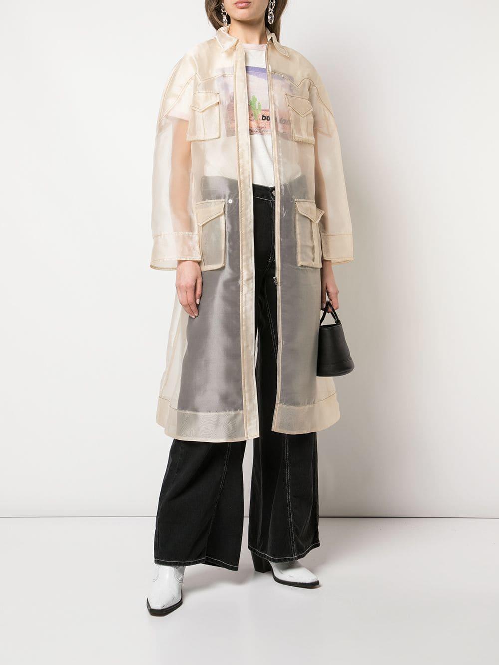 sheer trench duster